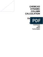 Chemcad Dynamic Column Calculation User's Guide Distillation