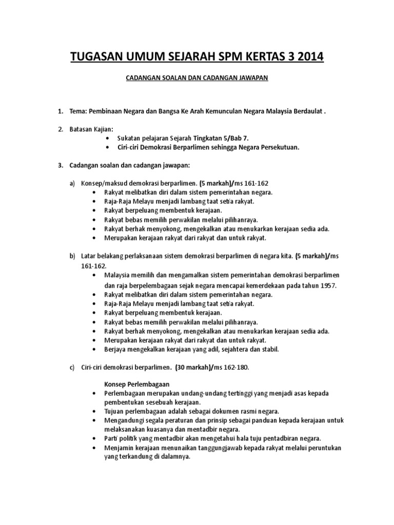 Cadangan Soalan Dan Jawapantugasan Umum Sej K3 2014
