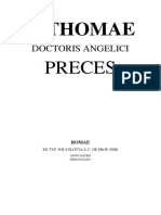 S. Thomae, Doctoris Angelici, Preces