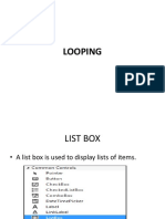 LOOPING LIST BOX