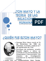 Elton Mayo y La Teoria de Las Relaciones PDF