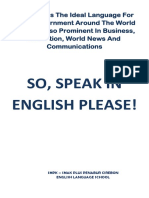 So, Speak in English Please!