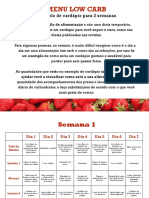 Menu Low Carb PDF