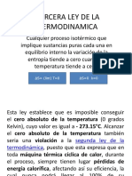 Tercera Ley de La Termodinamica