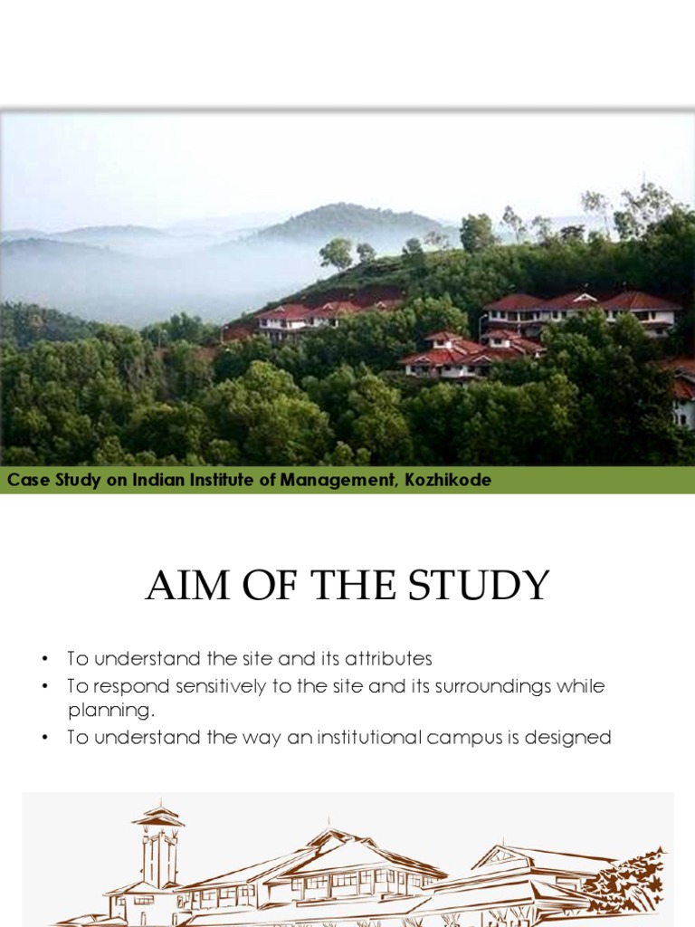 IIM Kozhikode Campus Architecture Study | PDF | Landscape | Trees