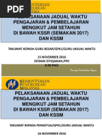 Taklimat Masa Jadual (Jurucakap)