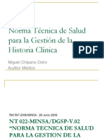 CLASE Norma Técnica Historia Clínica - AMBECO 2016-1 - CLASE 23092016