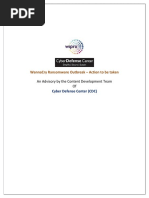 Wipro CRS Threat Advisory - WannaCry Ransomware 1.1