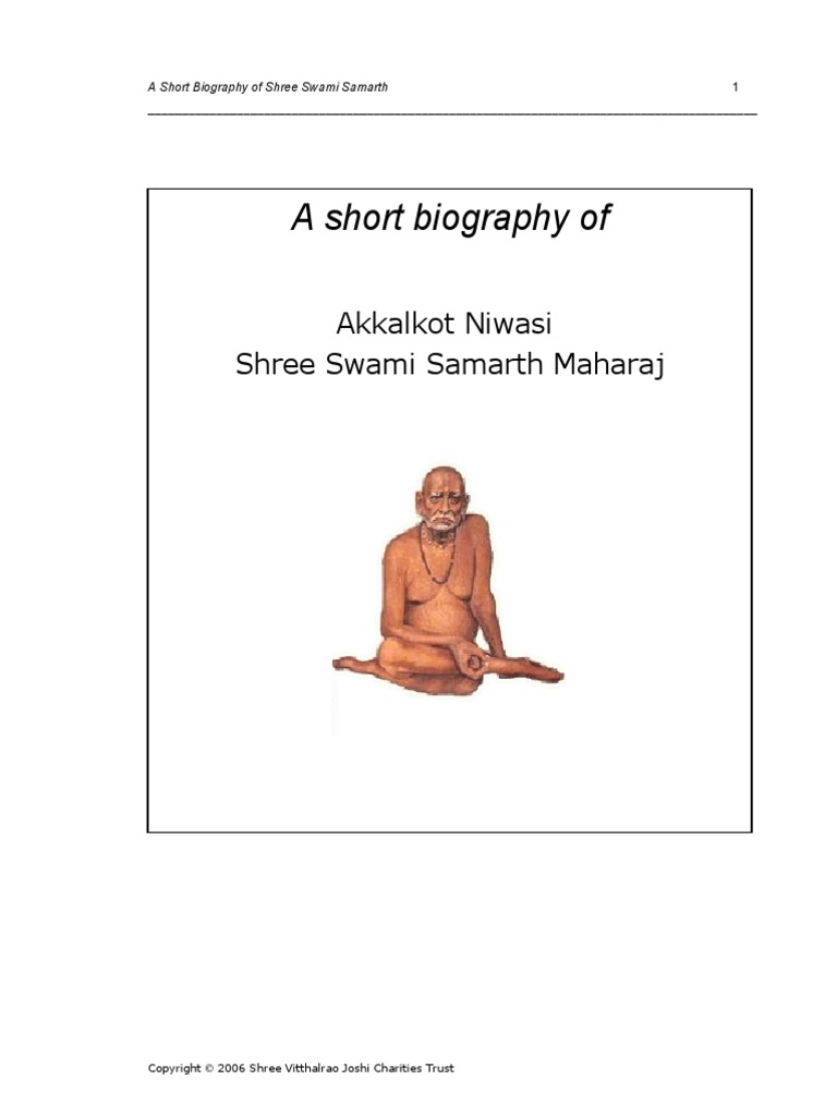 Swami Samarth Pdf Pdf Shiva Hindu Mythology