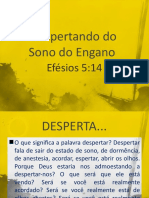 Despertando Do Sono Do Engano Ef. 5:14