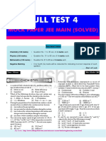 JEE Main Full Test Paper4