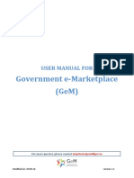 GeM User Manual PDF