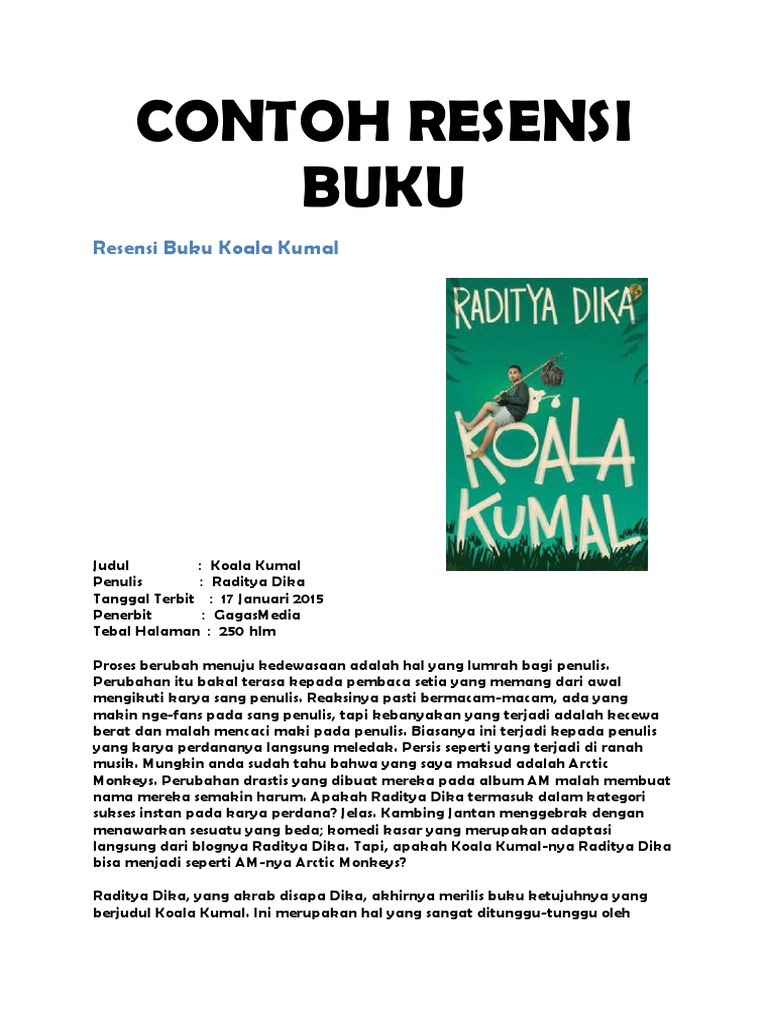 Contoh Resensi Buku