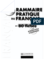 Grammaire Pratique Du Francais en 80 Fiches PDF