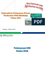 Pertemuan Koordinasi Pelayanan Primer Puskesmas Tahun 2017