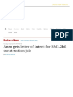 Anzo Gets Letter of Intent For RM1.2bil Construction Job - Business News - The Star Online
