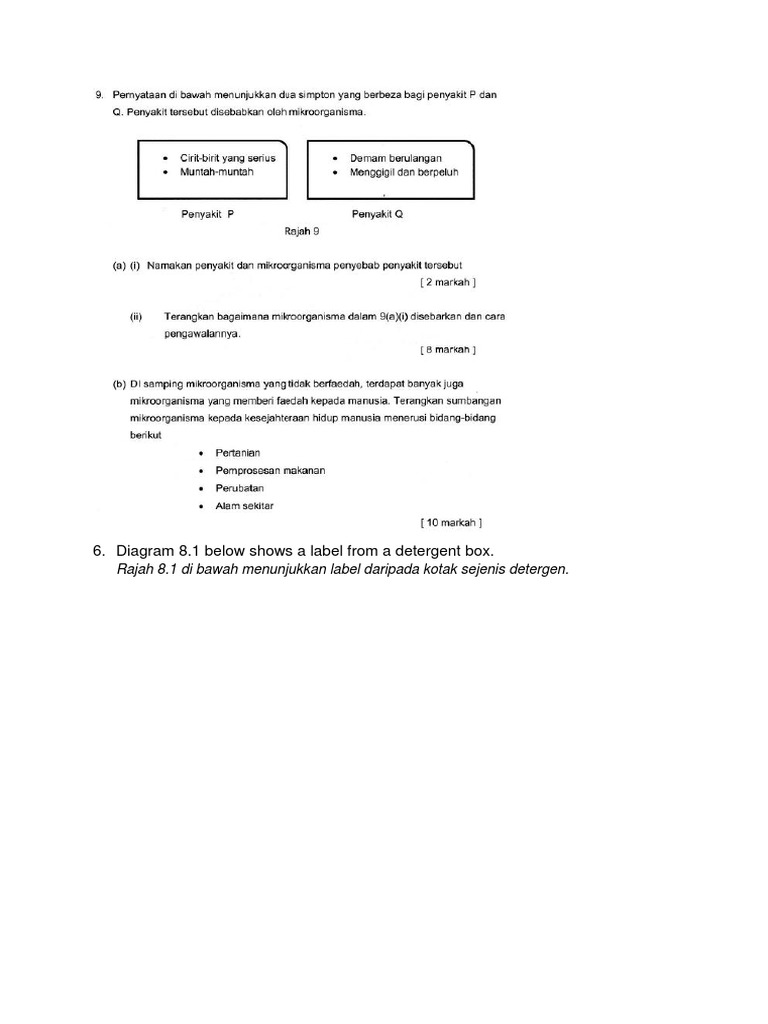 Soalan 8 Dan 9 Biologi Spm Esei Pdf