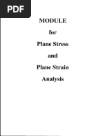 Plane Stress & Plane Strain Example