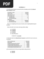 6.Cost Behaviour - II