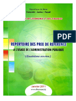 Repertoire Des Prix Version4 2 PDF