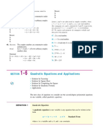 Solving quadratic equations