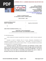 Lancaster County Court Case No. 08-CI-13373 re PRAECIPE TO ADD DEFENDANTS JAMES ELMER MITCHELL and JOHN BRUCE JESSEN, CIA TORTURE PSYCHOLOGISTS August 18, 2017