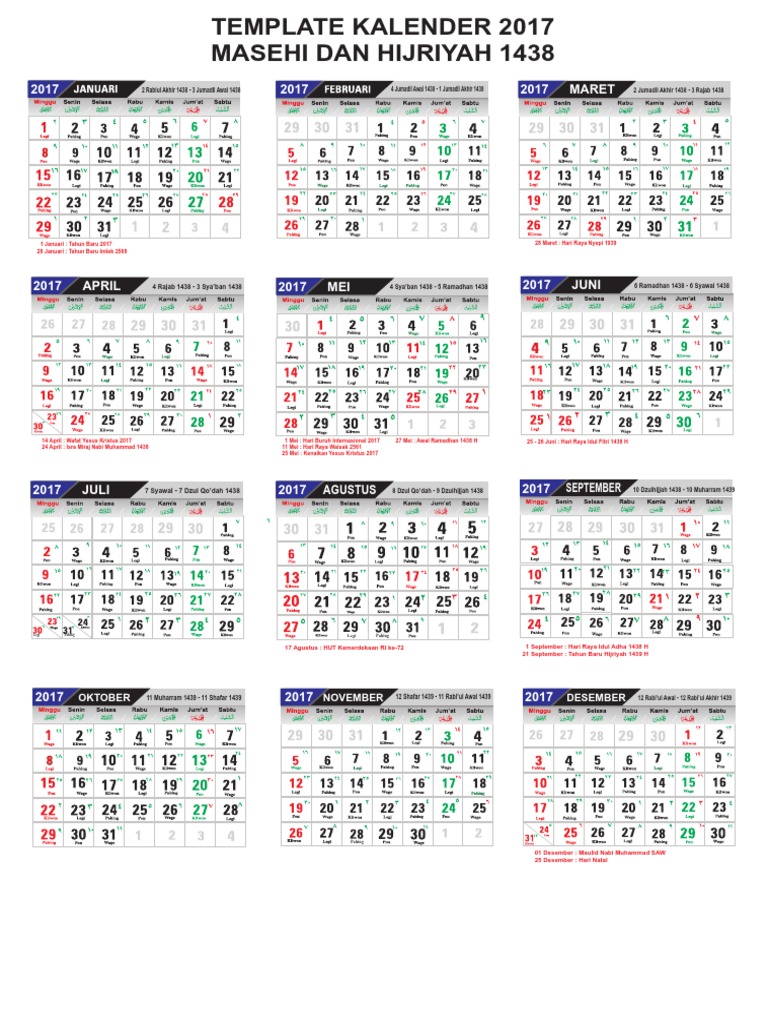Download Kalender Islam 2017