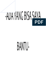 Ada Yang Bisa Saya Bantu