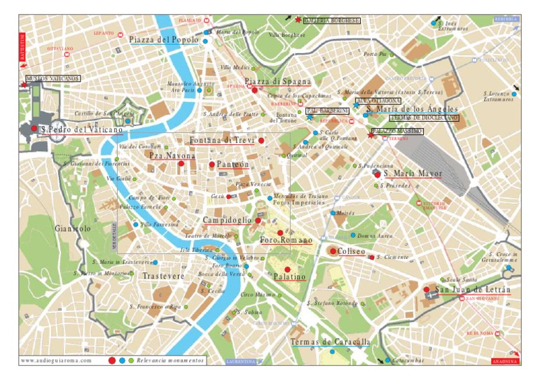 Mapa Roma Monumentos PDF | PDF