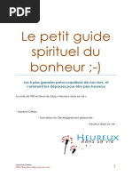 Le Petit Guide Spirituel Du Bonheur