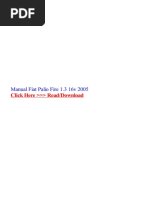 Download Manual Fiat Palio Fire 1-3-16v 2005 by Luis Alonso SN356614927 doc pdf