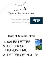 Types of Business Letters