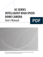 User's Manual of Economic High Speed Dome Camera