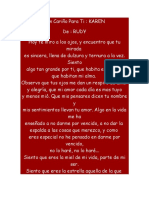 Carta de amor para Karen llena de ternura y sinceridad