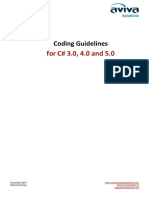 AvSol Coding Guidelines For CSharp 3.0-5.0 PDF