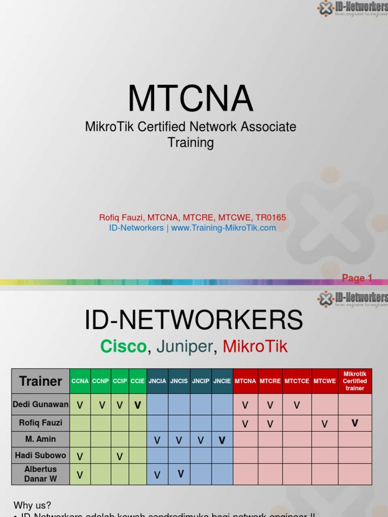 MikroTik Training for Network Engineers | PDF | Business