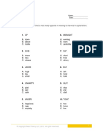 Level 1 Antonyms 1 PDF