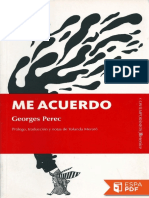 Me Acuerdo - Georges Perec