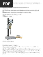 Setting Time of Concrete