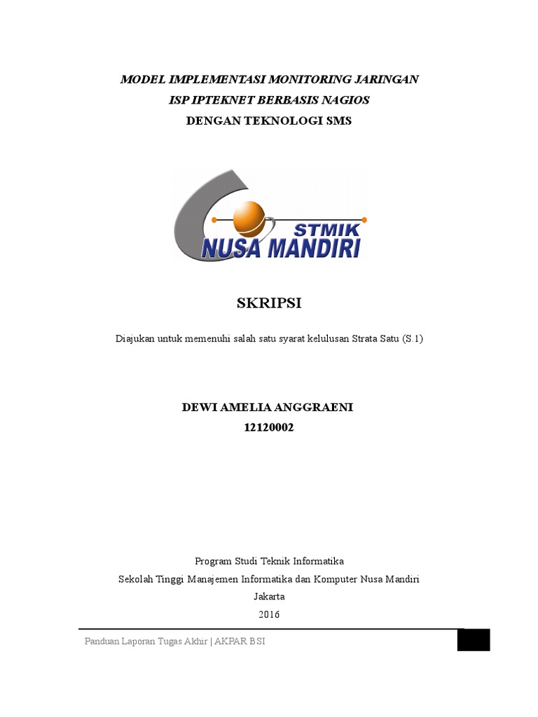 Contoh Template Bagian Depan Stmik Nusa Mandiri Rev2016