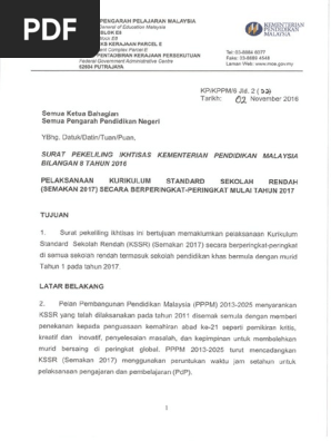 Spi Kpm Bil 8 Tahun 2016 Bth 2 11 2016 Pdf