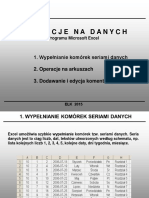 Operacje Na Danych - Excel