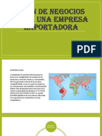 Plan de Negocios para Una Empresa Exportadora