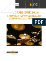 Informe IUNE 2016