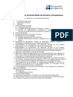 Ciclo Formativo GM Farmacia y Parafarmacia