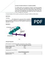 Non Linear Transient Analysis of a Camshaft Assembly