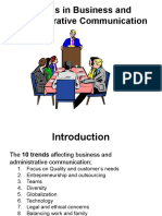 Trends in Business and Administrative Communication