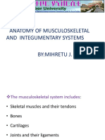 ANATOMY OF MUSCULOSKELETAL AND INTEGUMENTARY