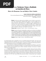 Forma e Realidade Na Semiótica de Pierce