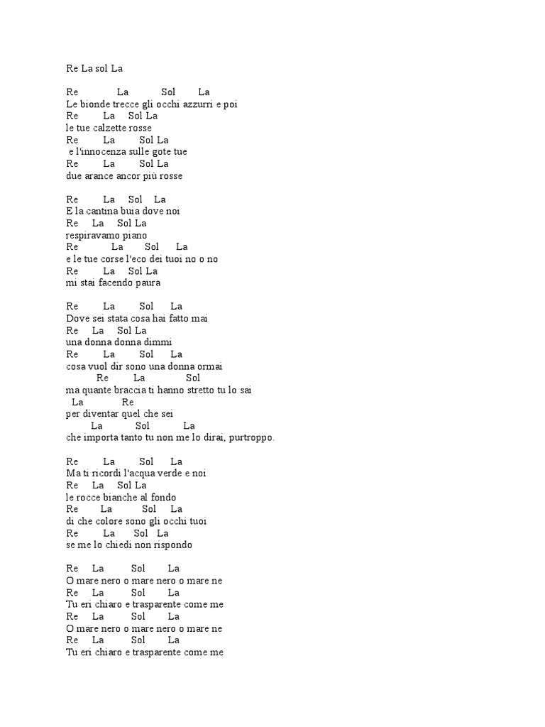 La Canzone Del Sole